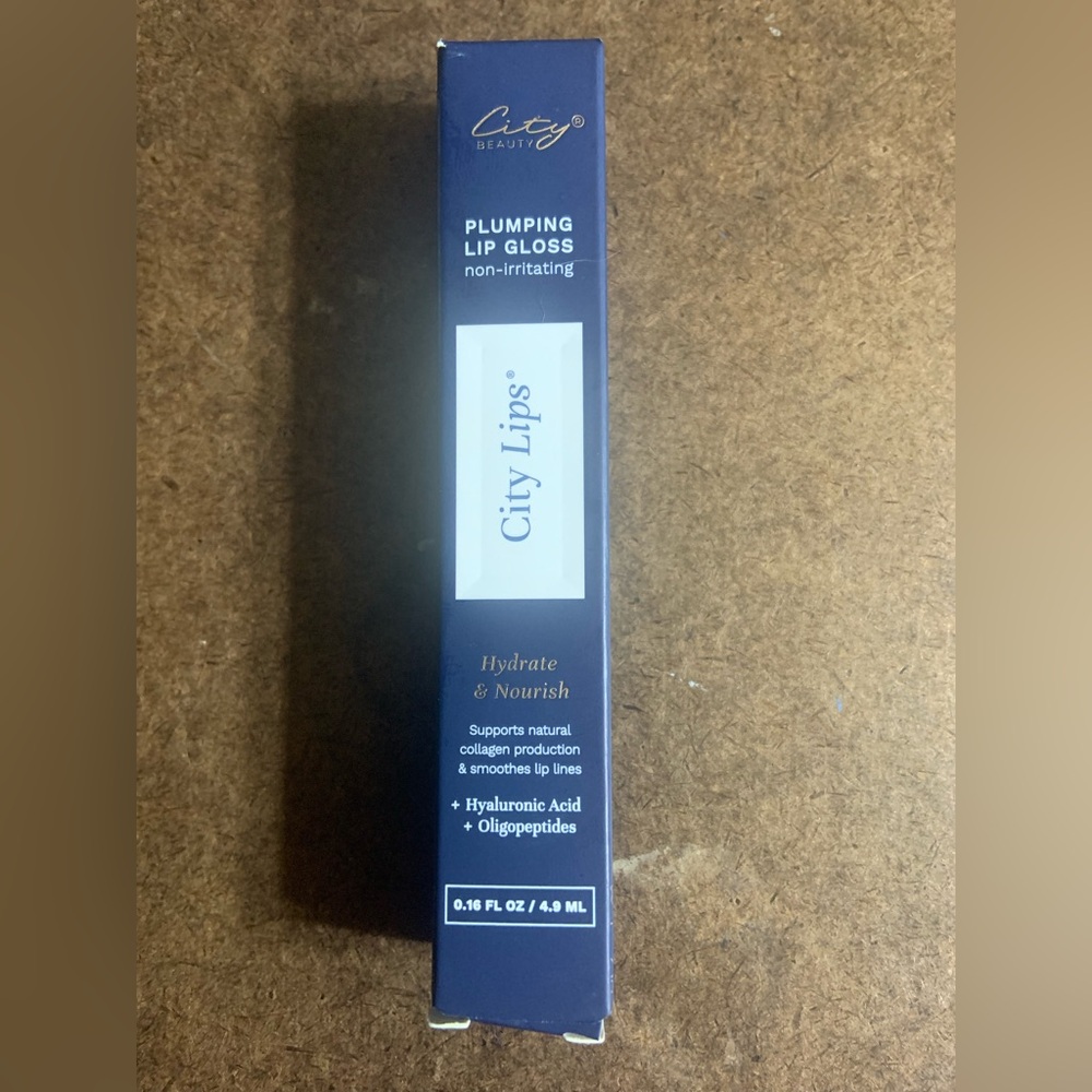 City Lips Clear Plumping Lip Gloss; 4.9ml; in original box